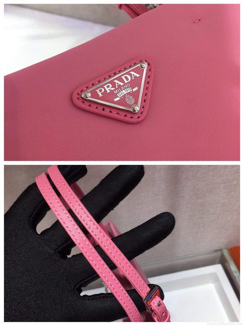 Prada 1BA252 Nylon Handbag Pink