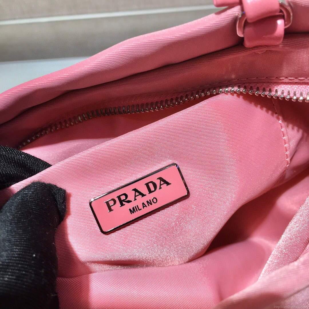 Prada 1BA252 Nylon Handbag Pink