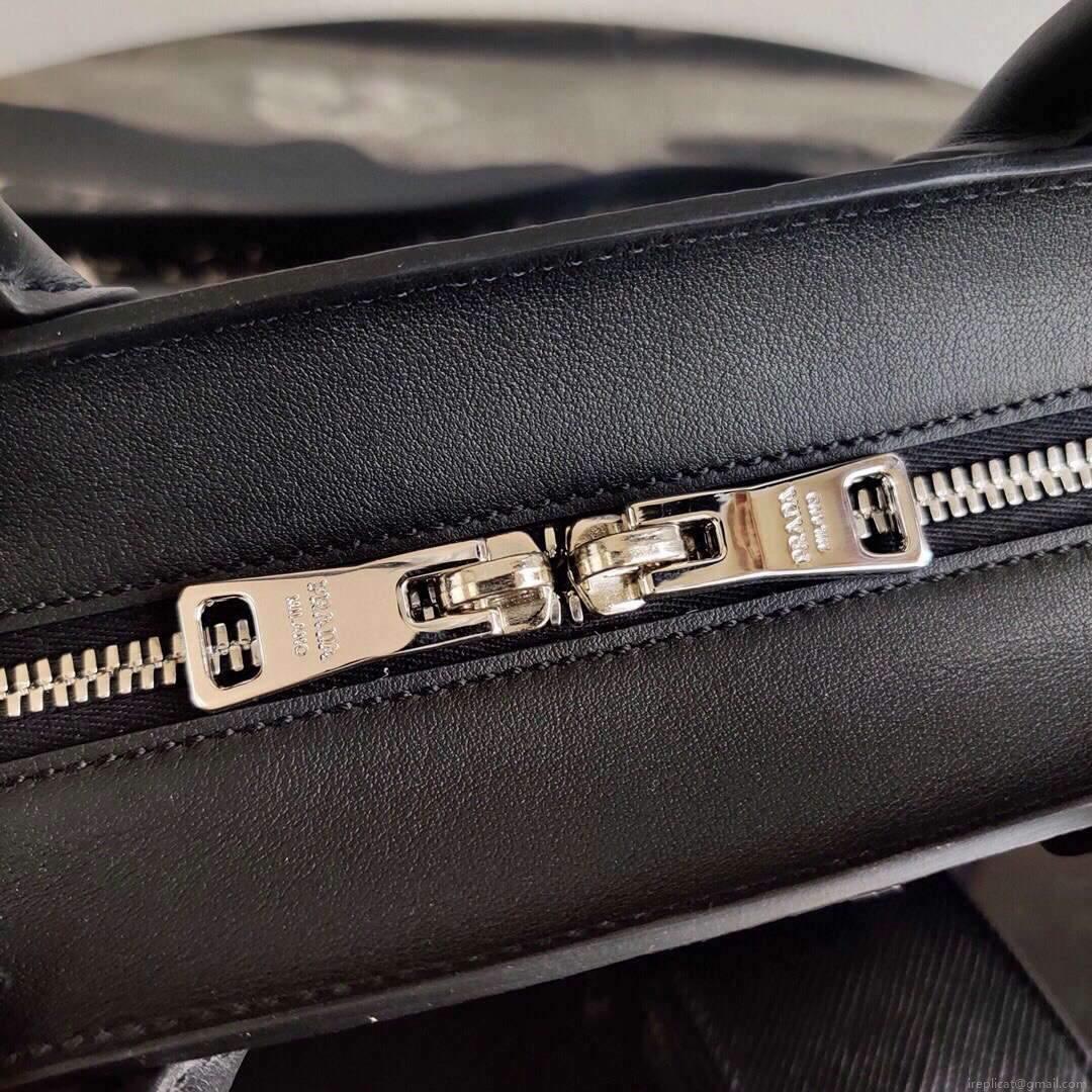 Prada 1BA269 Saffiano Leather Prada Monochrome Bag Black