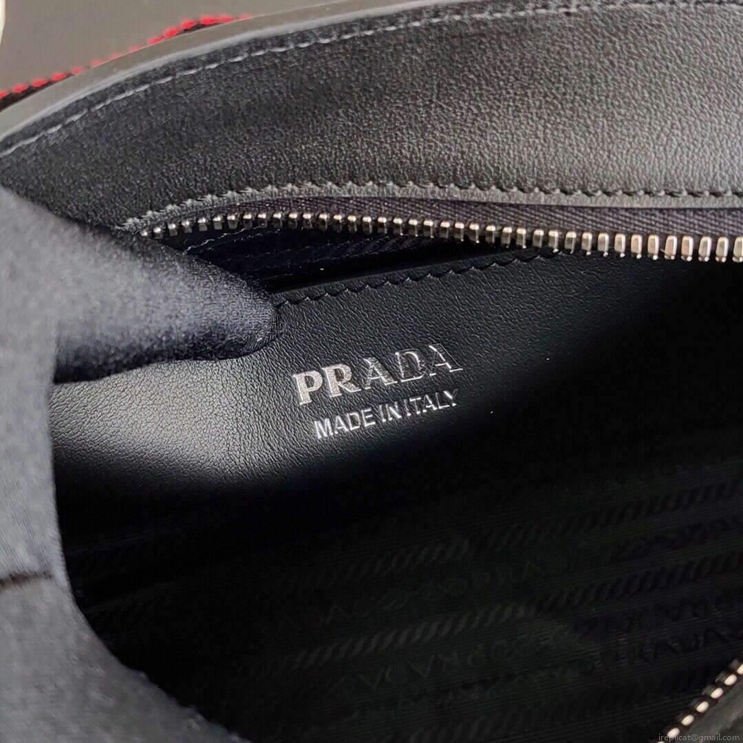 Prada 1BA269 Saffiano Leather Prada Monochrome Bag Black