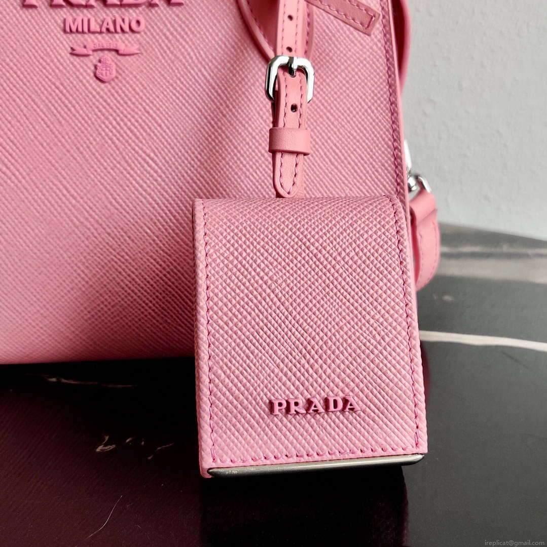 Prada 1BA269 Saffiano Leather Prada Monochrome Bag Pink