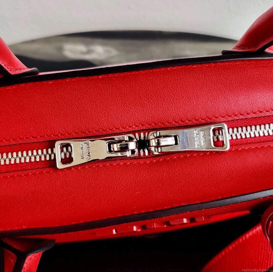 Prada 1BA269 Saffiano Leather Prada Monochrome Bag Red