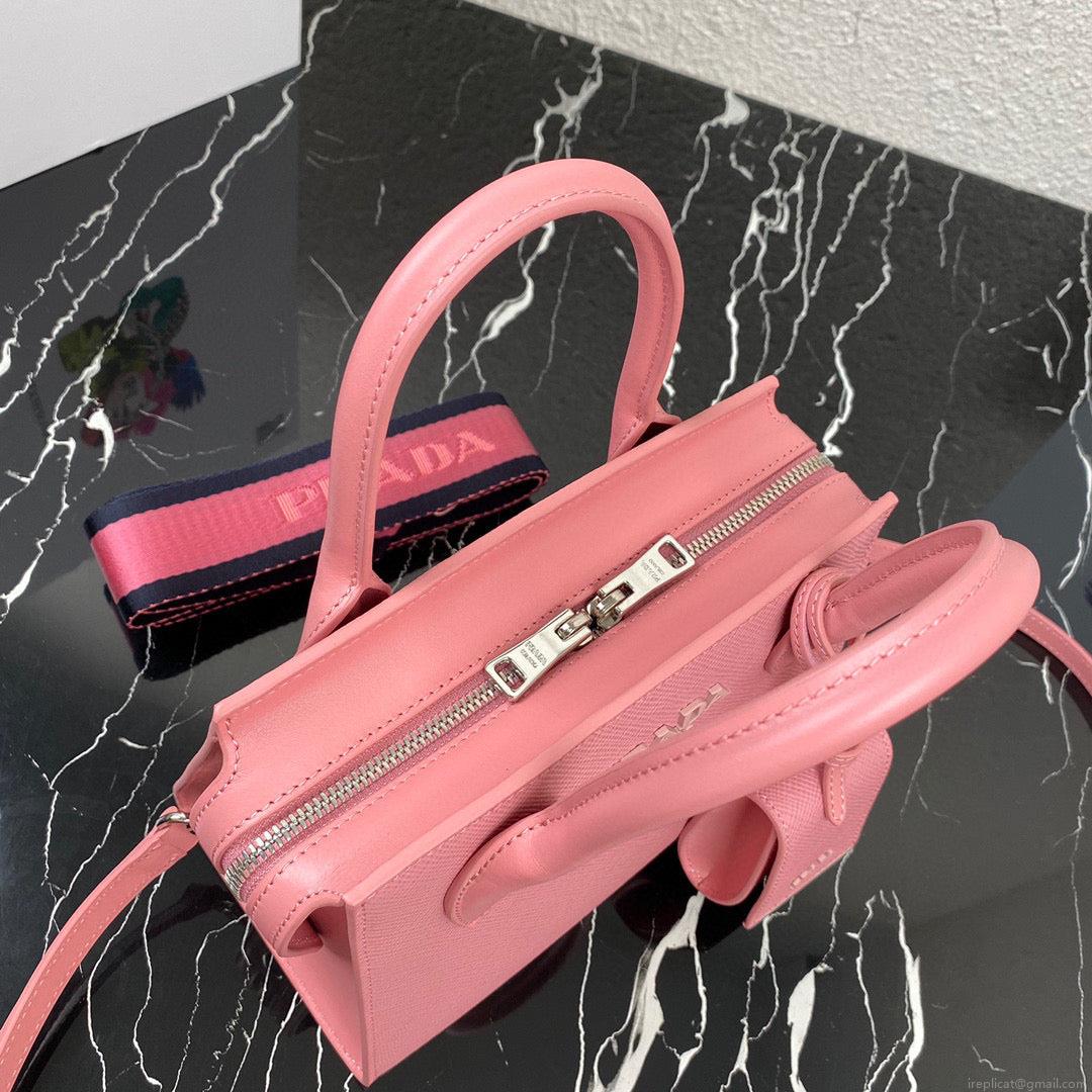 Prada 1BA269 Saffiano Leather Prada Monochrome Bag Pink