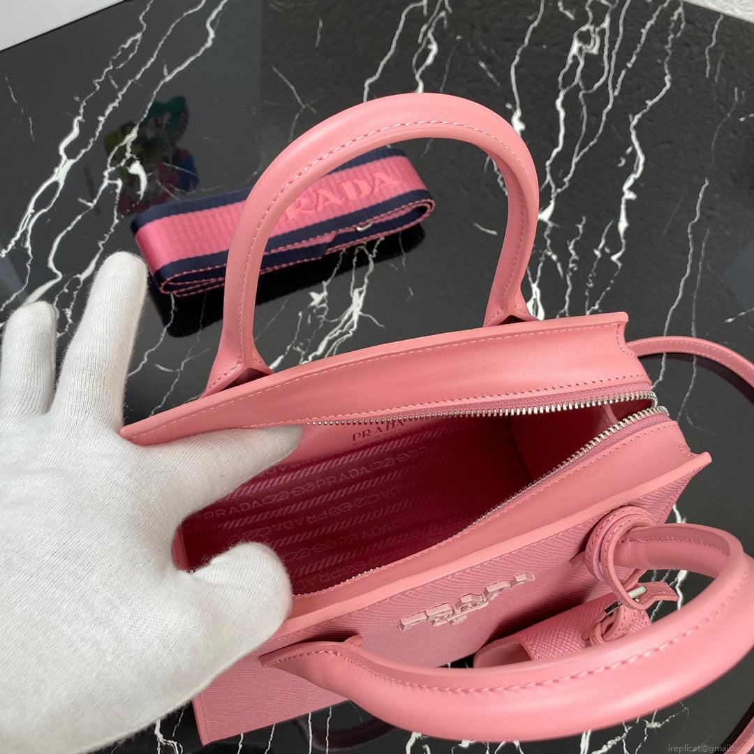 Prada 1BA269 Saffiano Leather Prada Monochrome Bag Pink