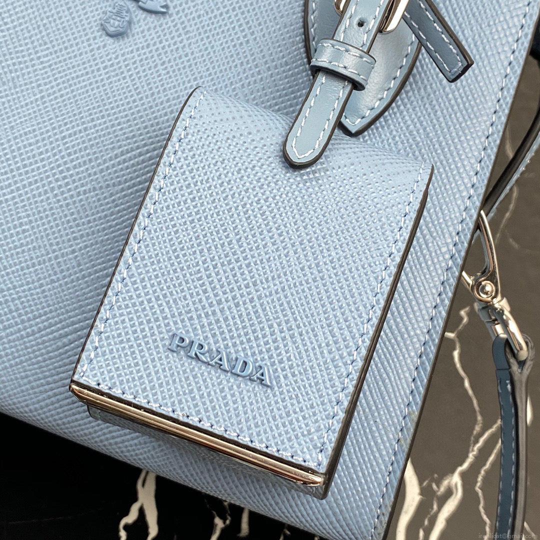 Prada 1BA269 Small Prada Kristen Saffiano bag Blue