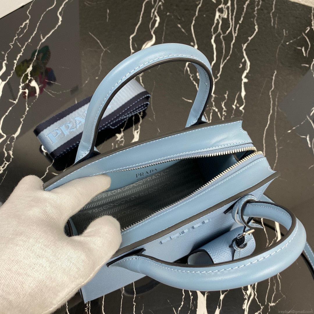 Prada 1BA269 Small Prada Kristen Saffiano bag Blue