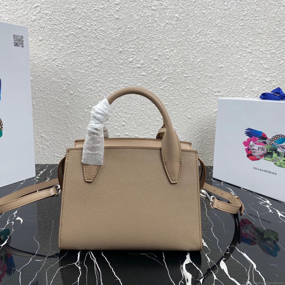 Prada 1BA269 Small Prada Kristen Saffiano bag Gray