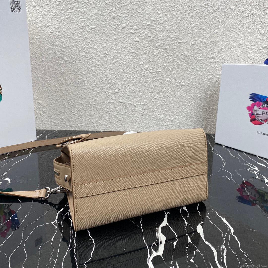 Prada 1BA269 Small Prada Kristen Saffiano bag Gray