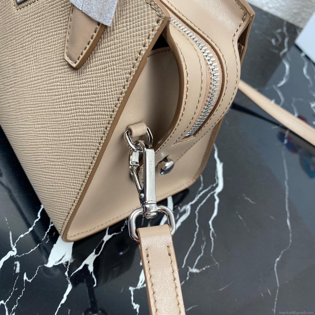 Prada 1BA269 Small Prada Kristen Saffiano bag Gray