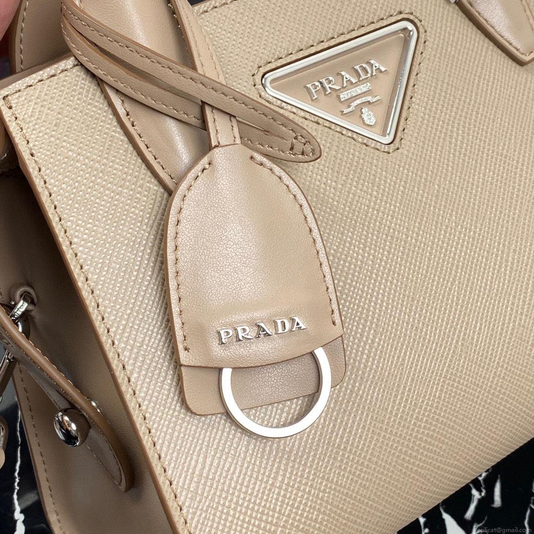 Prada 1BA269 Small Prada Kristen Saffiano bag Gray
