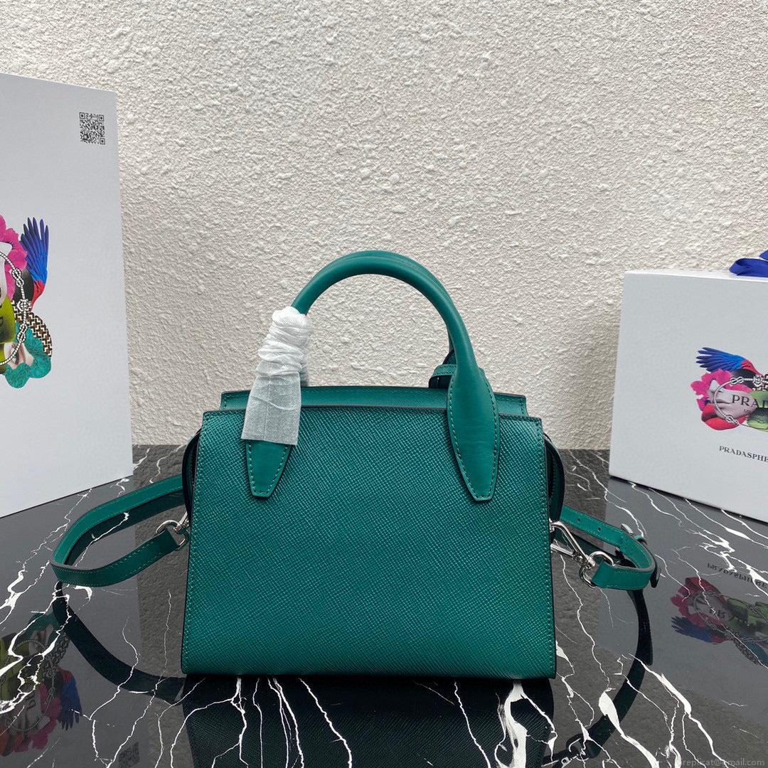 Prada 1BA269 Small Prada Kristen Saffiano bag Green