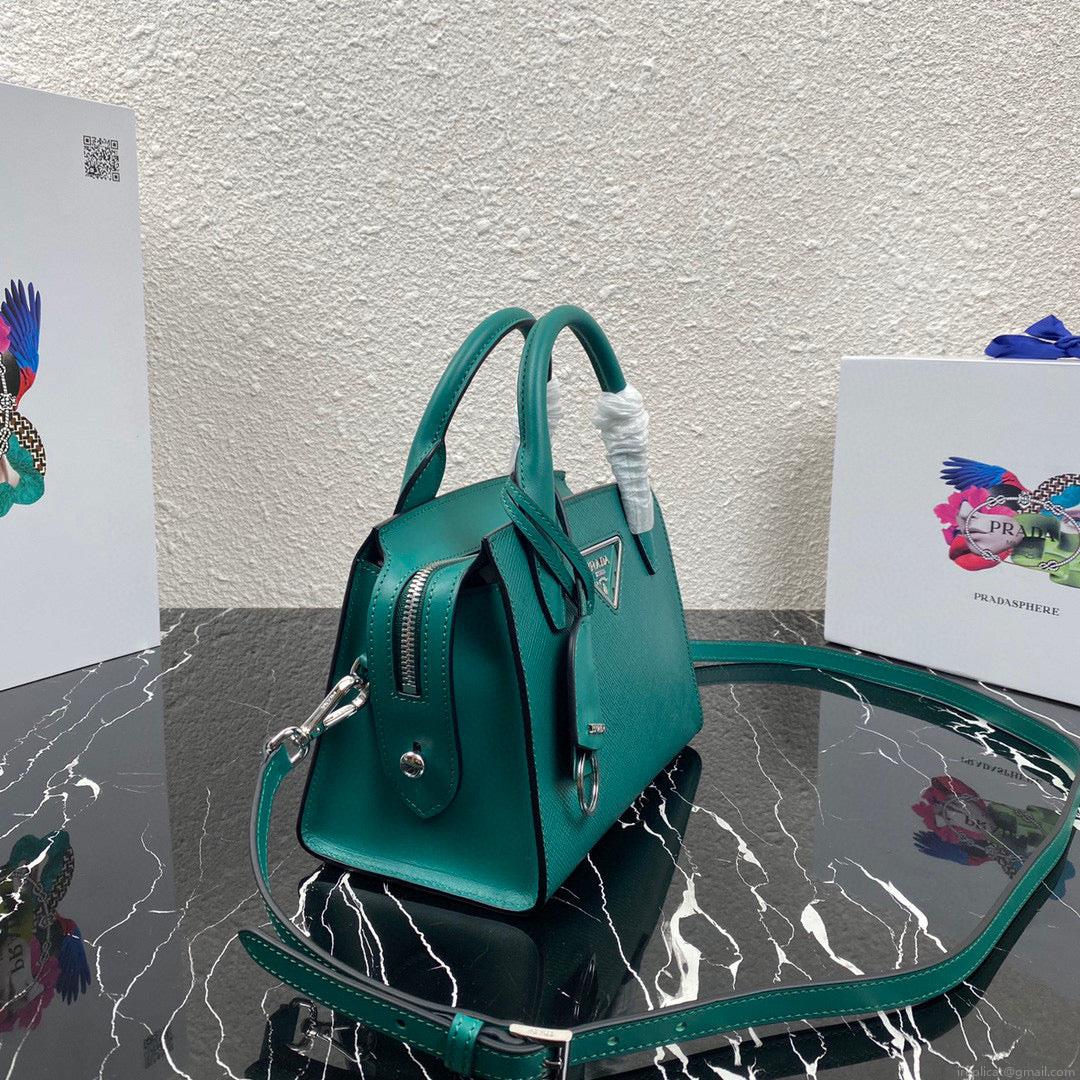 Prada 1BA269 Small Prada Kristen Saffiano bag Green