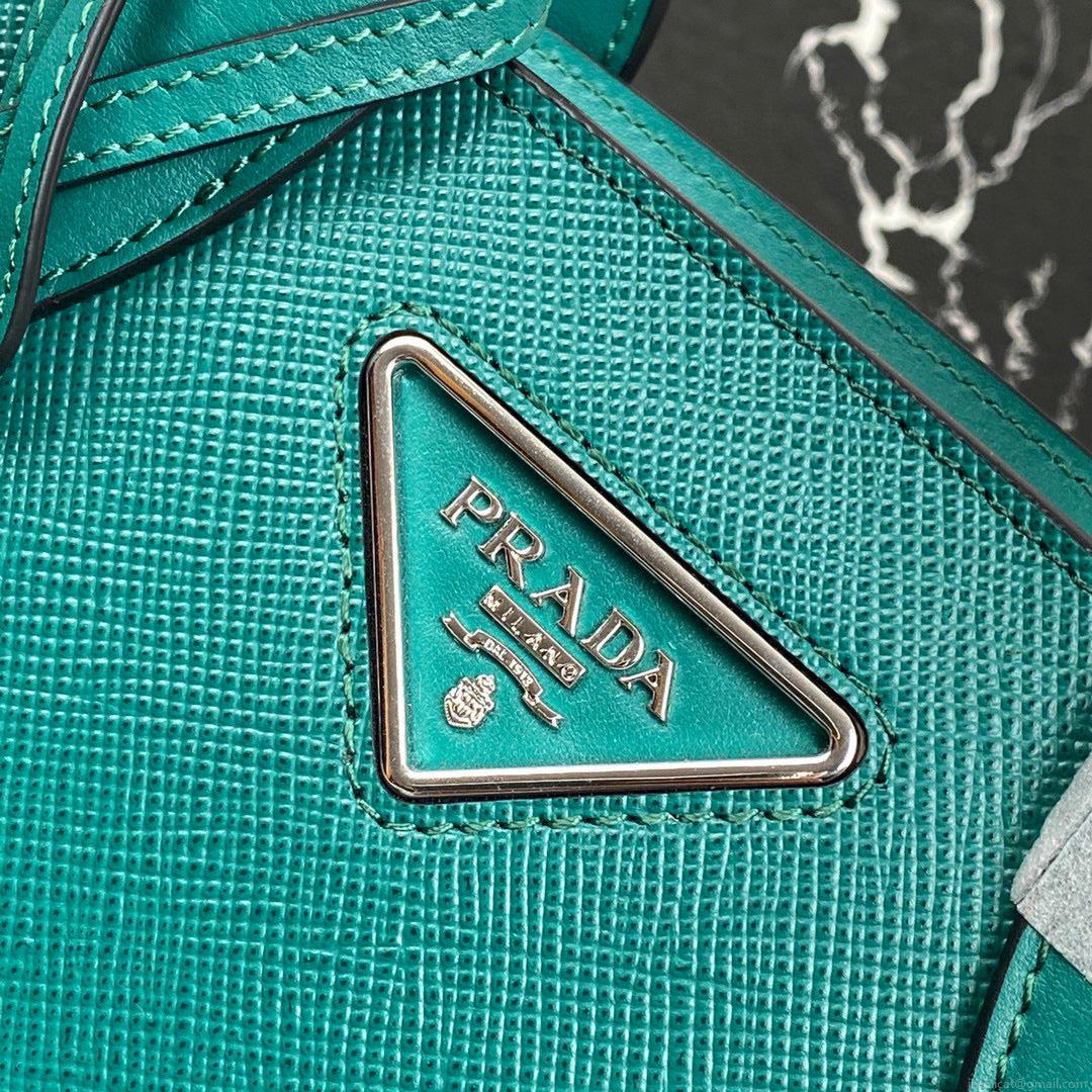 Prada 1BA269 Small Prada Kristen Saffiano bag Green