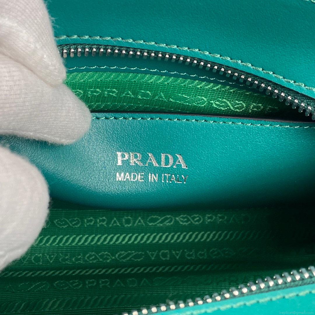 Prada 1BA269 Small Prada Kristen Saffiano bag Green