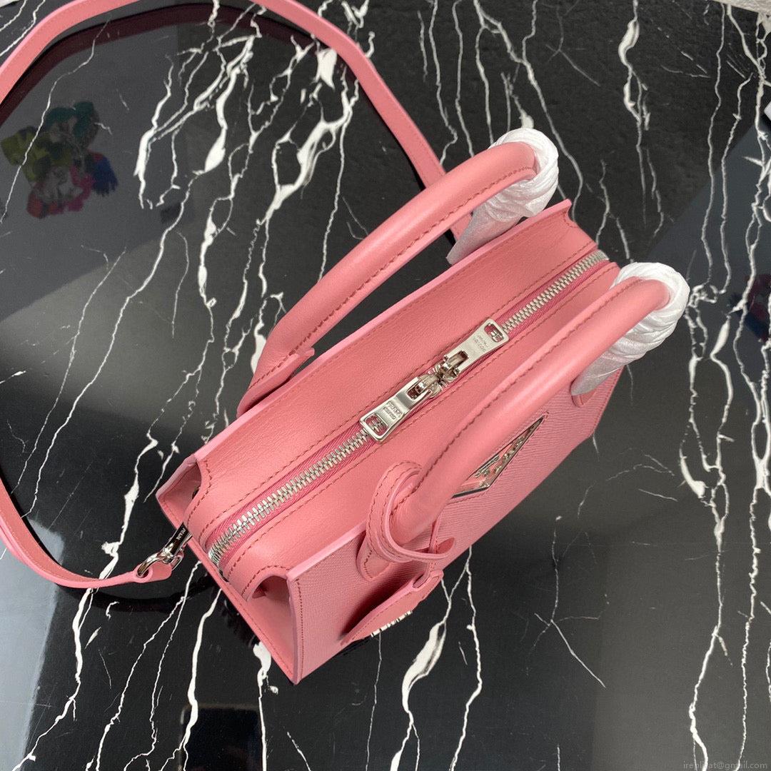 Prada 1BA269 Small Prada Kristen Saffiano bag Pink