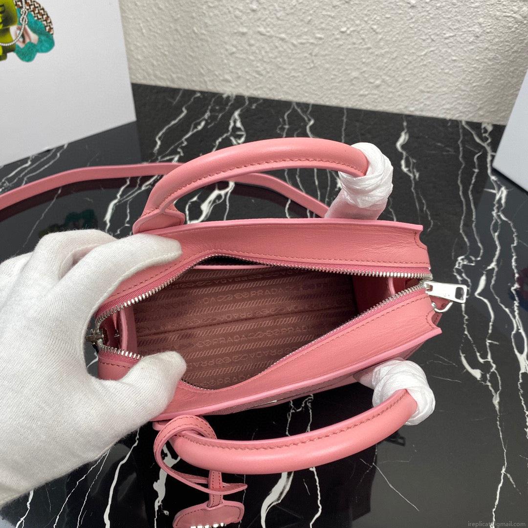 Prada 1BA269 Small Prada Kristen Saffiano bag Pink