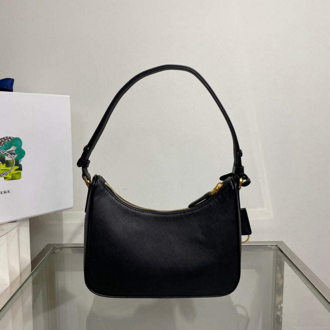 Prada 1BC204 Saffiano Leather Mini-Bag Black