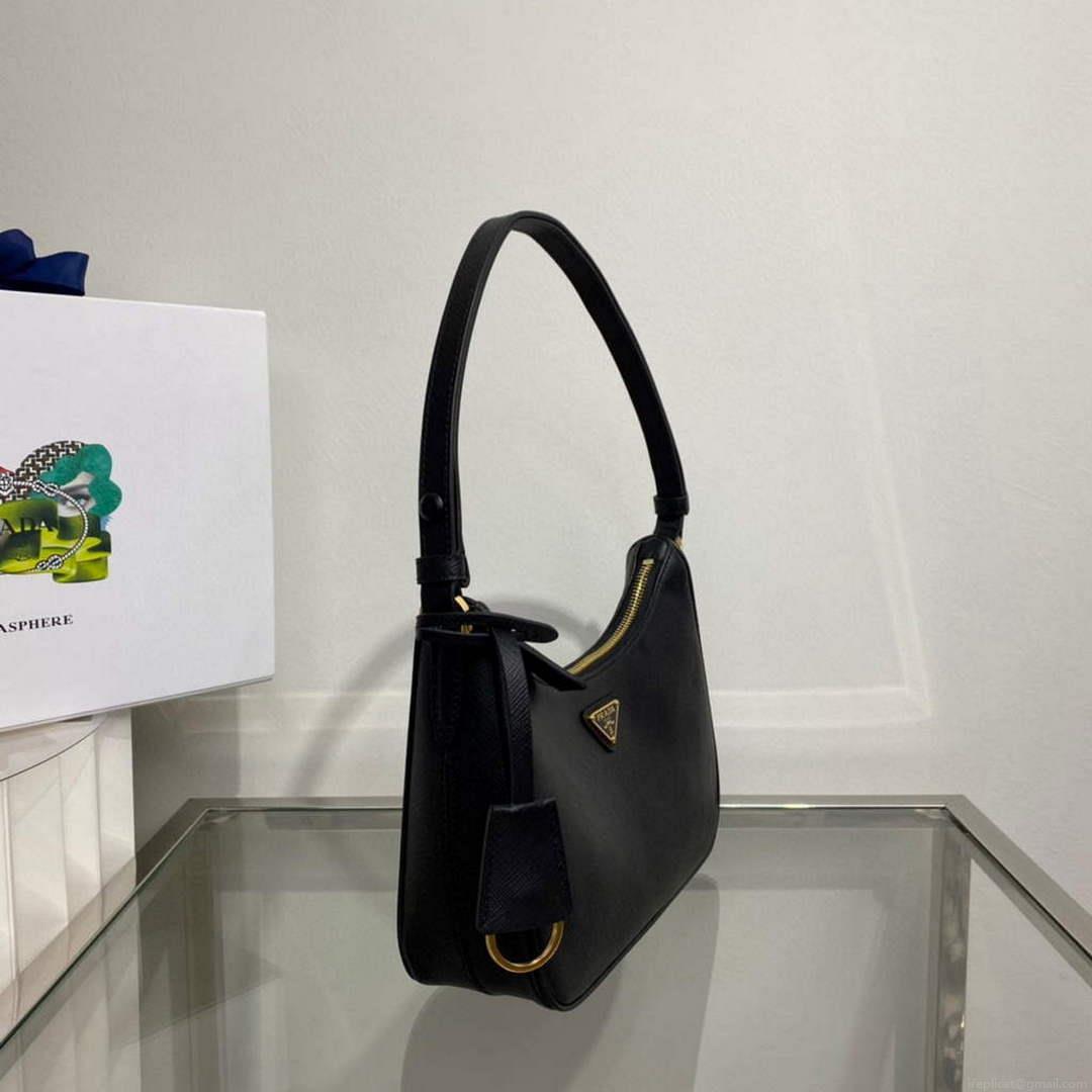 Prada 1BC204 Saffiano Leather Mini-Bag Black