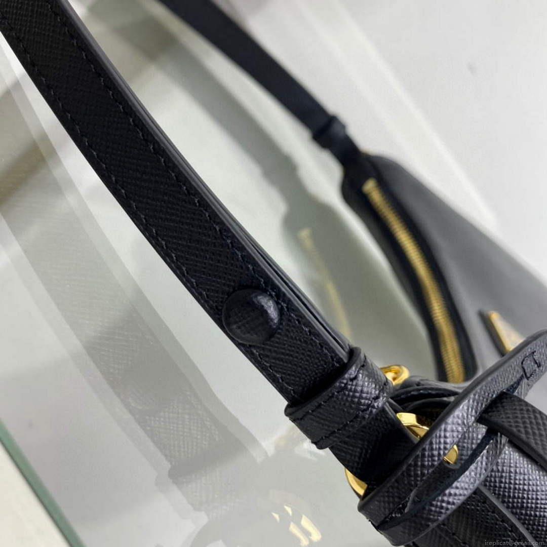 Prada 1BC204 Saffiano Leather Mini-Bag Black