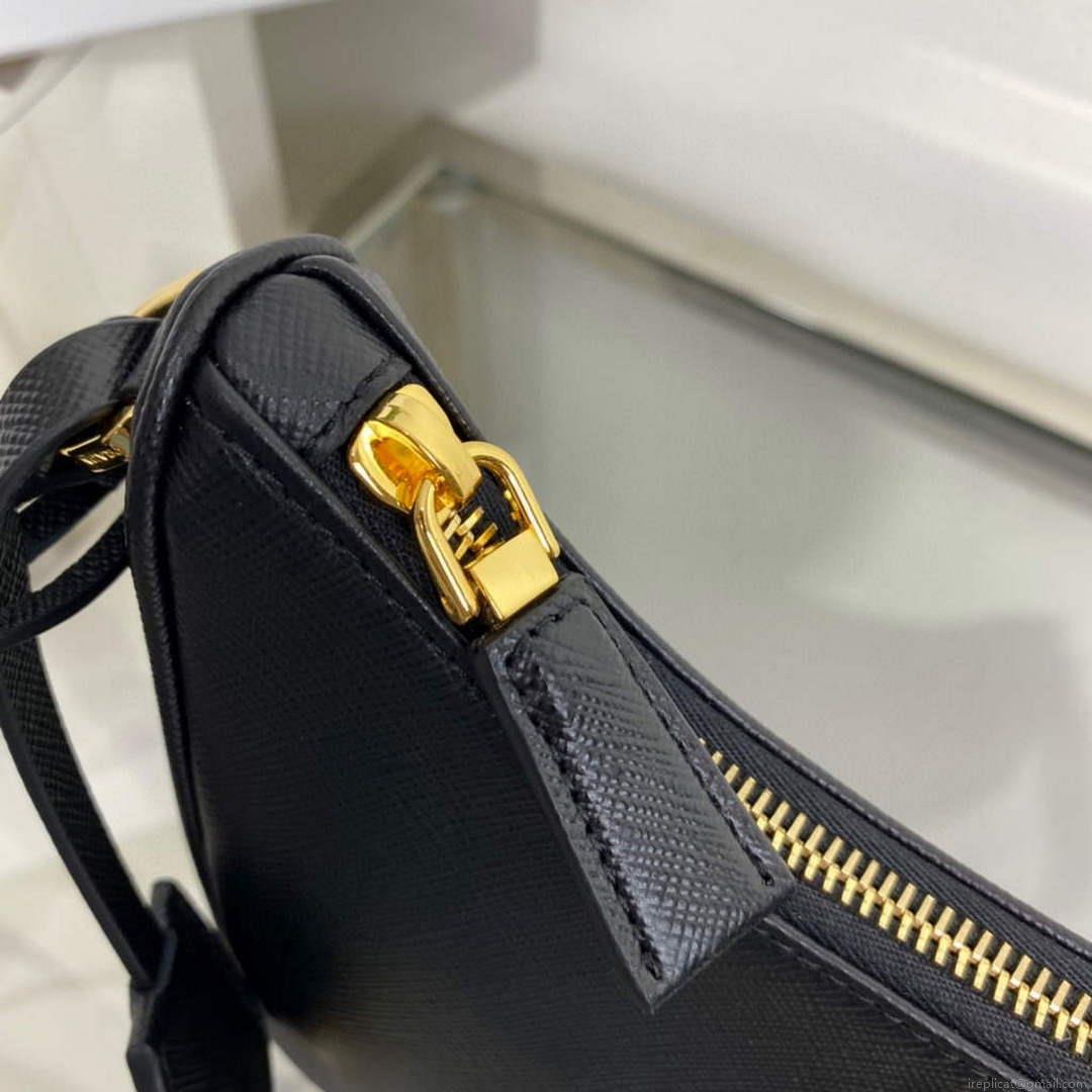 Prada 1BC204 Saffiano Leather Mini-Bag Black