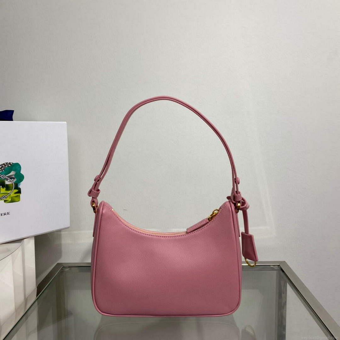 Prada 1BC204 Saffiano Leather Mini-Bag Pink