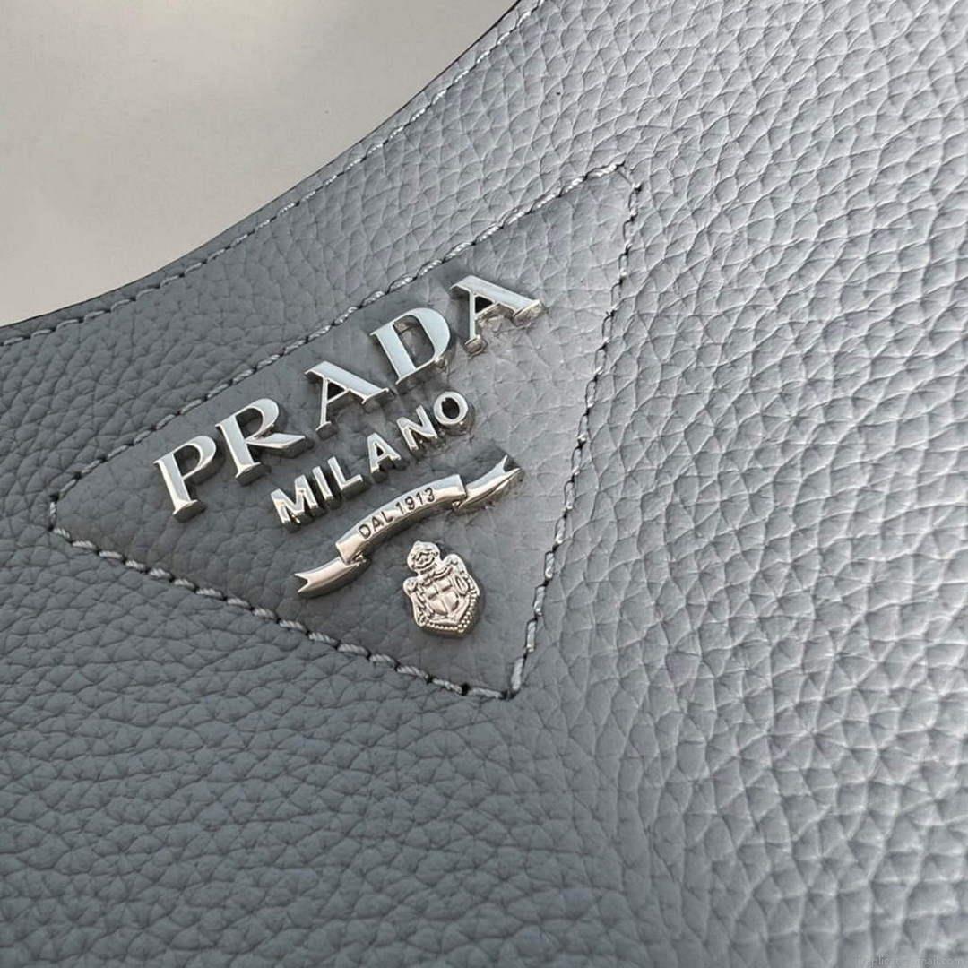 Prada 1BH191 Leather mini shoulder bag Blue