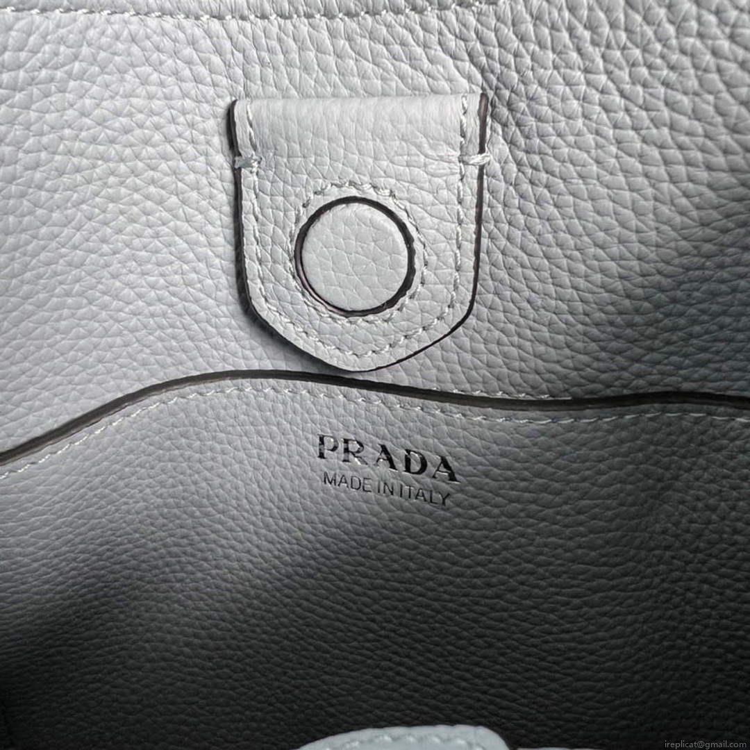 Prada 1BH191 Leather mini shoulder bag Blue