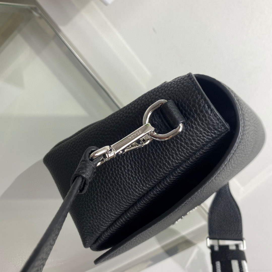 Prada 1BD314 Leather shoulder bag Black