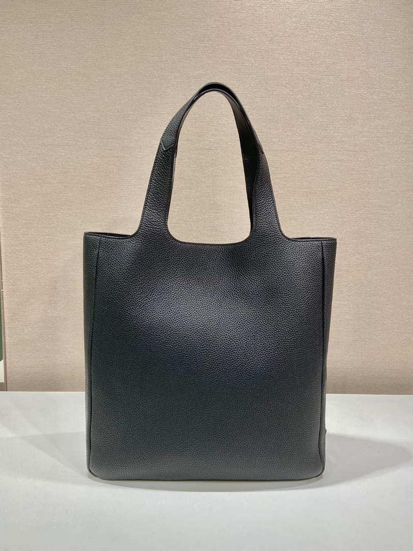 Prada 2VG092 Leather Tote Shoulder Bags Black