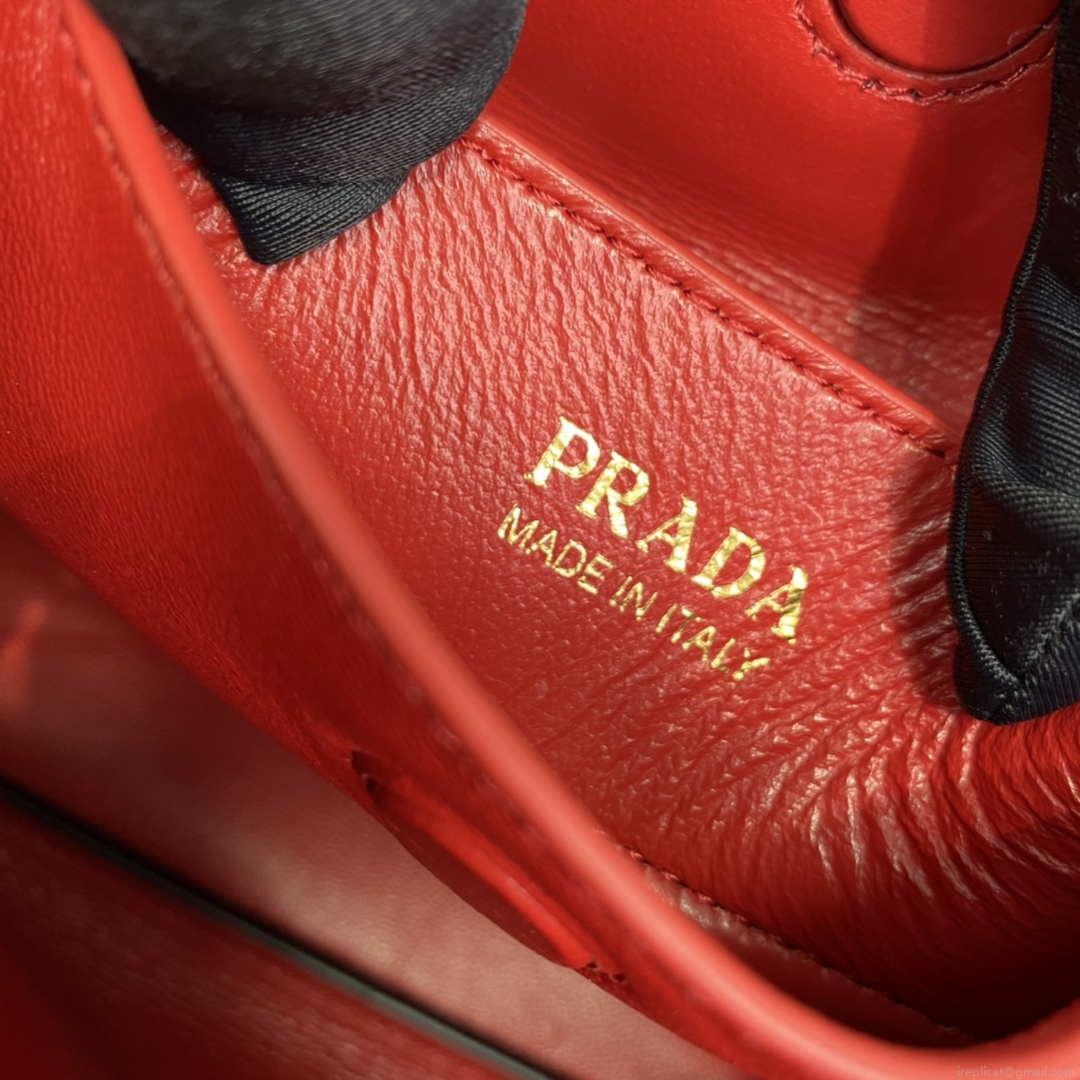 Prada 1BG443 Prada Double Saffiano leather mini bag Black