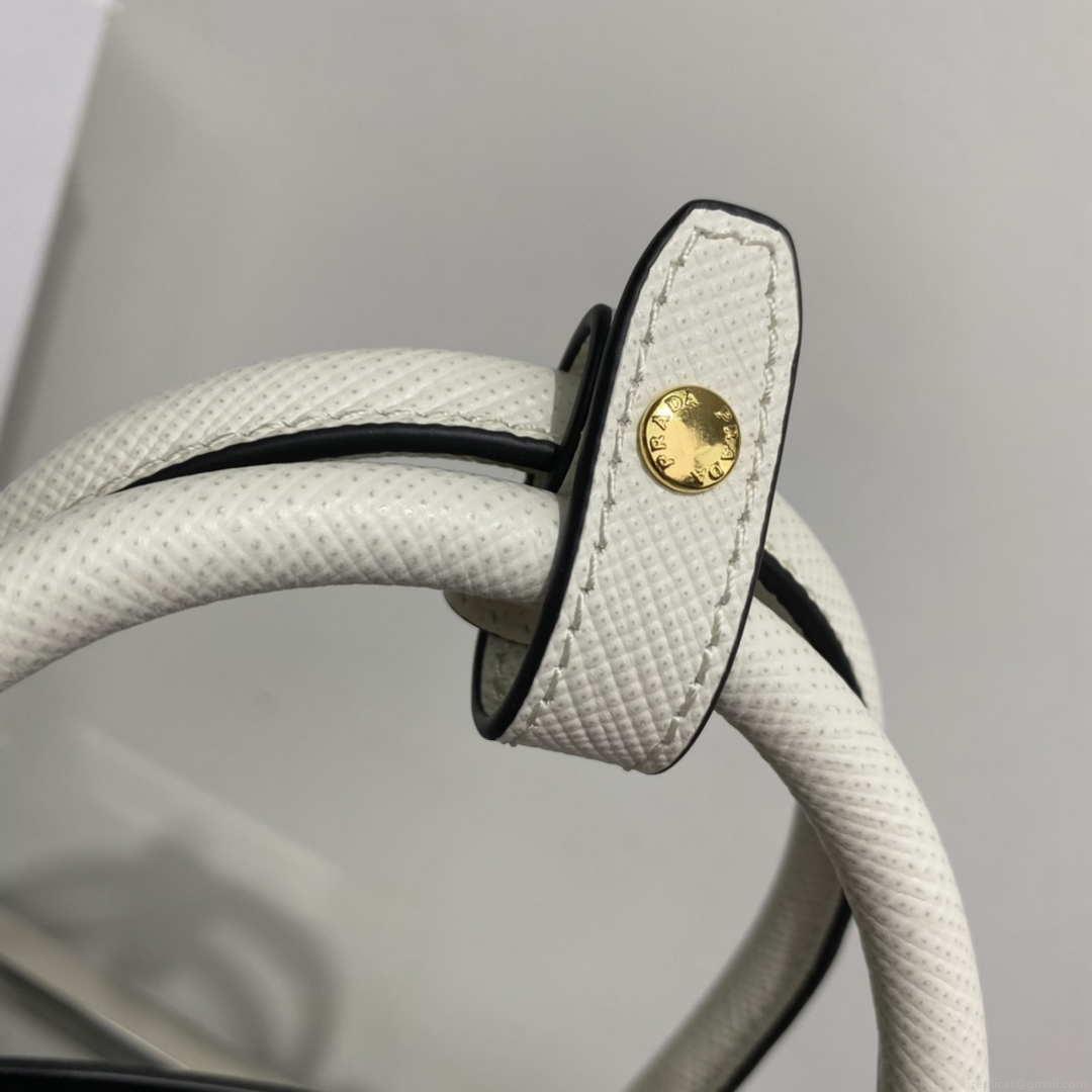 Prada 1BG443 Prada Double Saffiano leather mini bag White