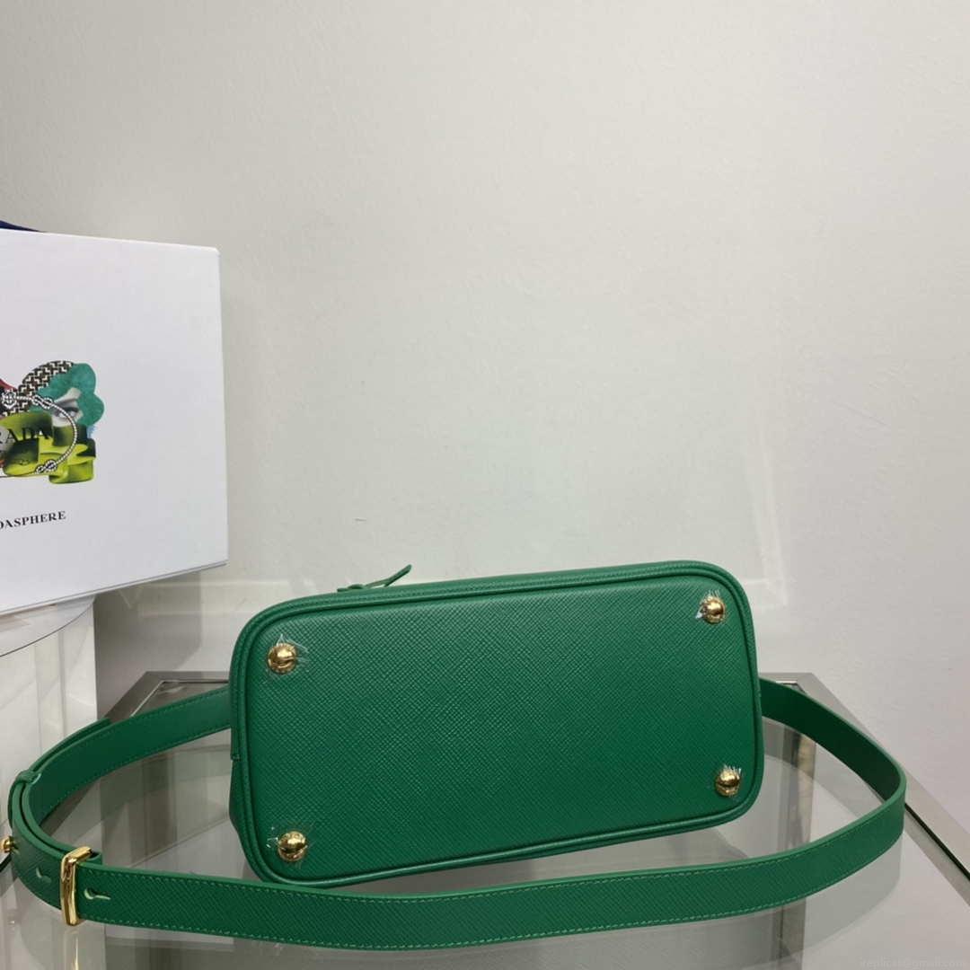 Prada 1BG443 Prada Double Saffiano leather mini bag Green