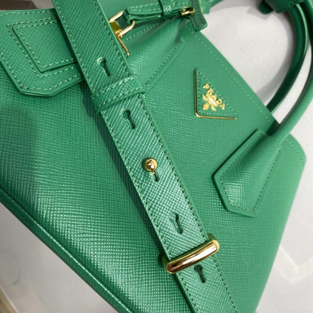 Prada 1BG443 Prada Double Saffiano leather mini bag Green