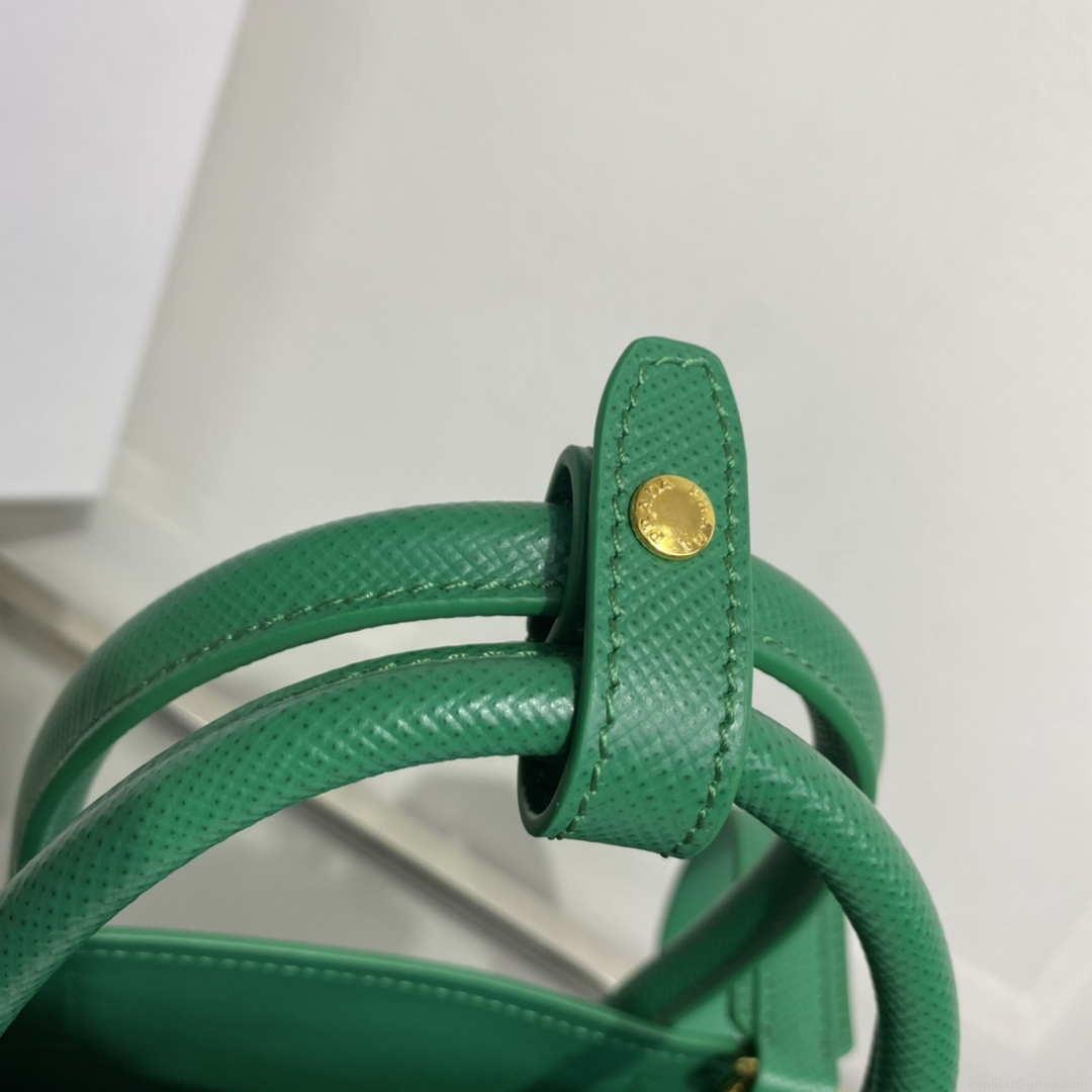 Prada 1BG443 Prada Double Saffiano leather mini bag Green