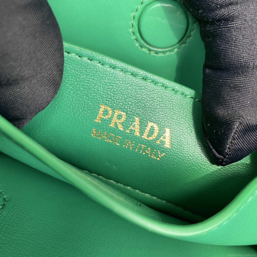 Prada 1BG443 Prada Double Saffiano leather mini bag Green