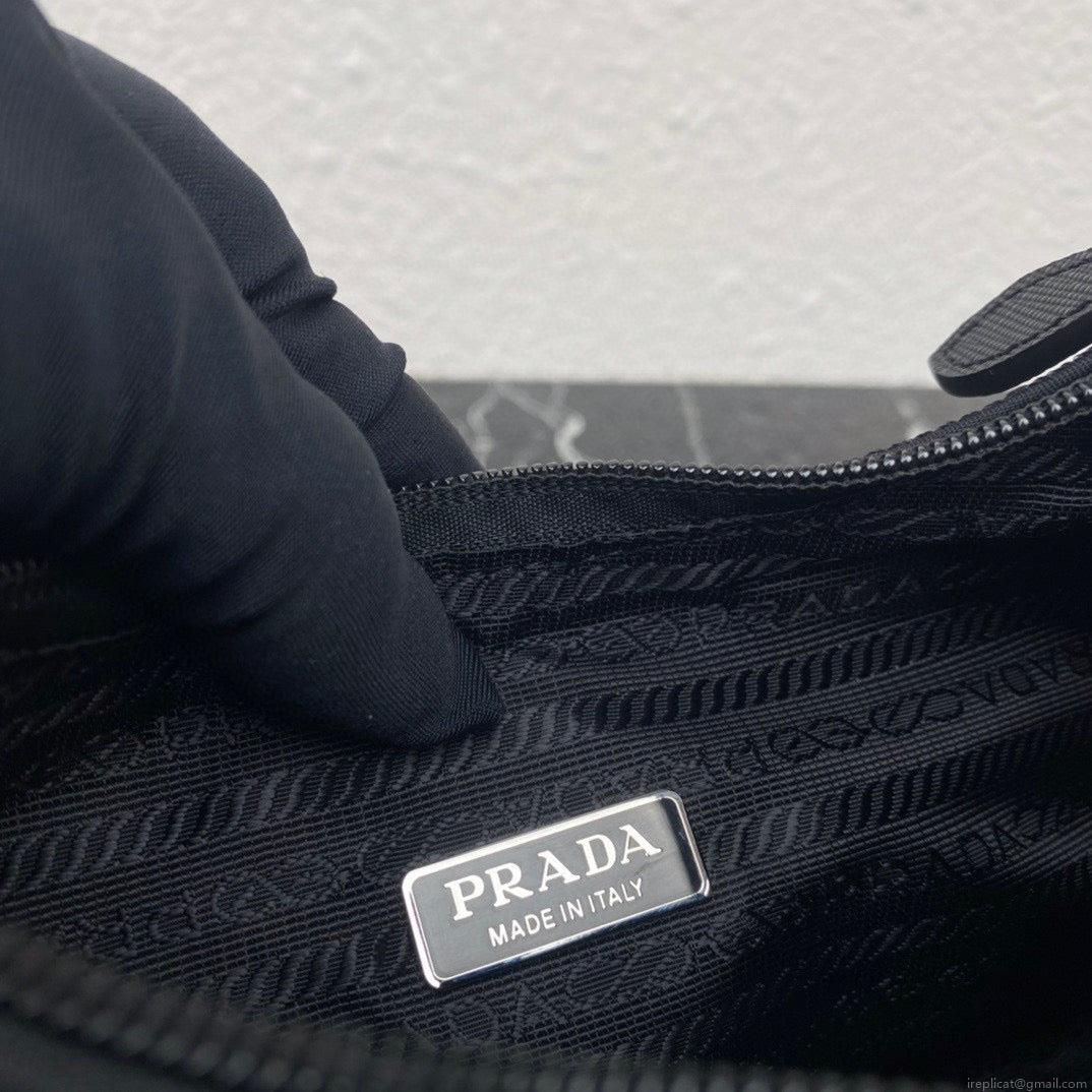 Prada 1NE515 Re-Edition 2000 sequined Re-Nylon mini-bag Black