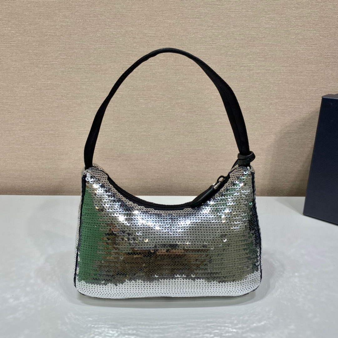 Prada 1NE515 Re-Edition 2000 Re-Nylon mini-bag Silver