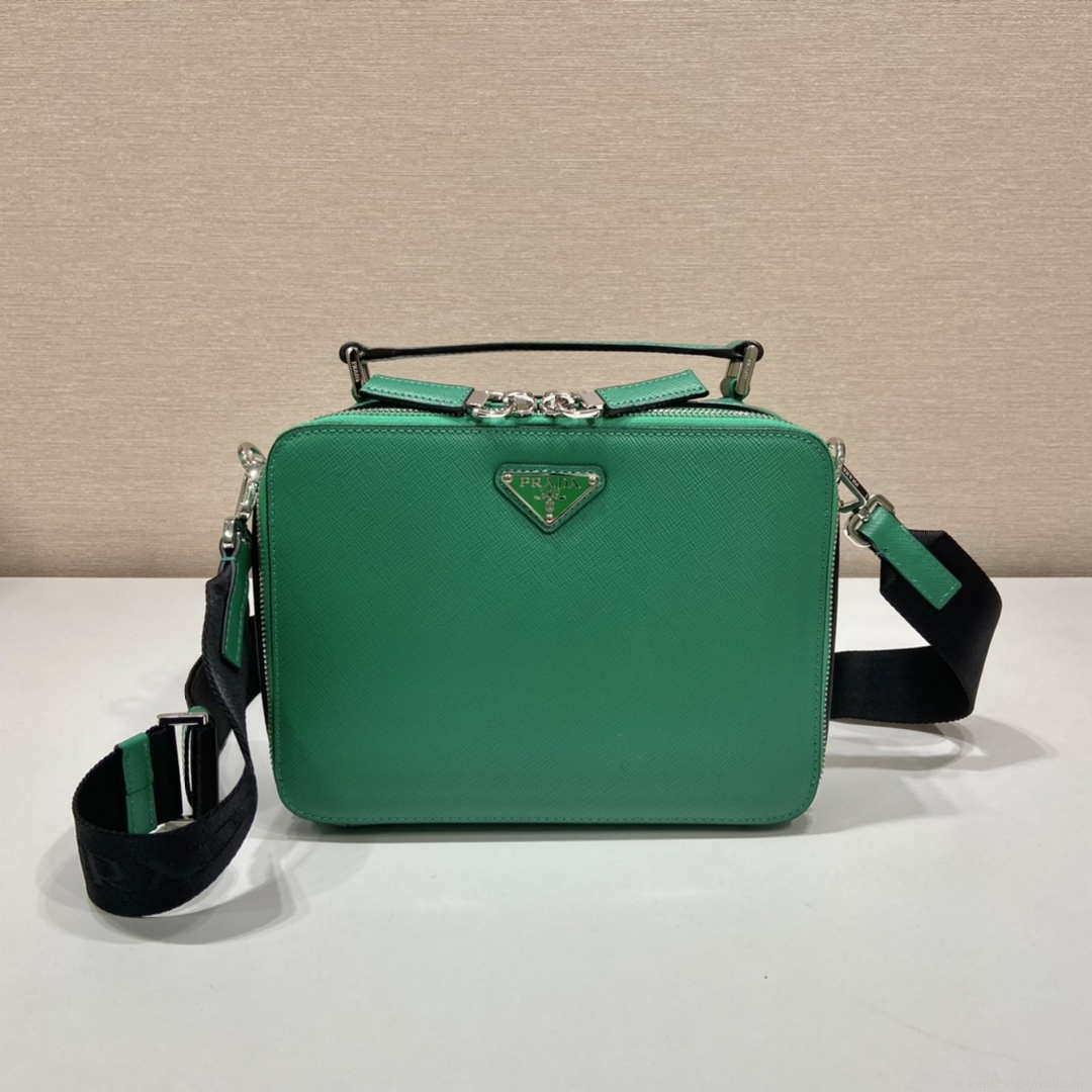 Prada 2VH069 Brique Saffiano leather bag Green