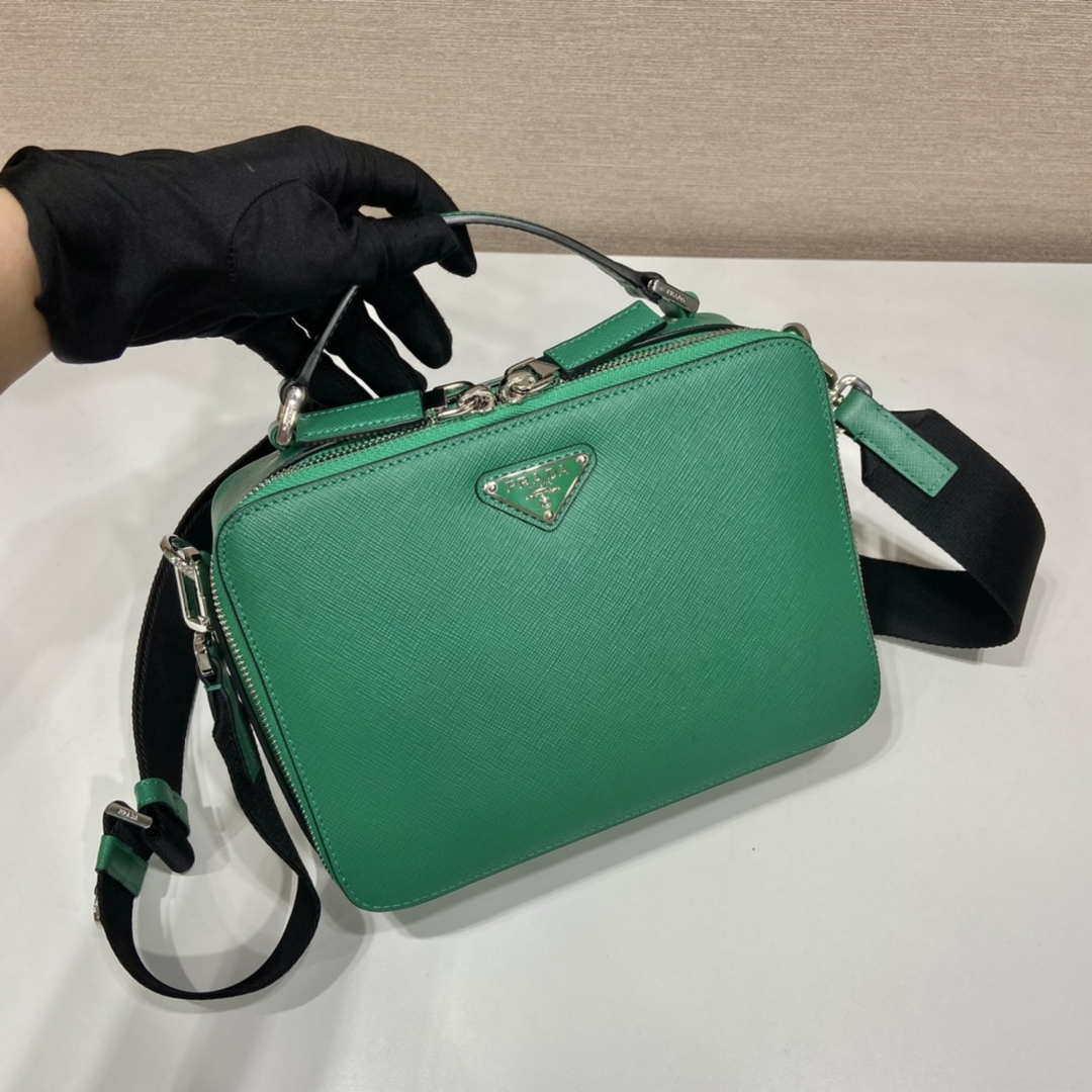 Prada 2VH069 Brique Saffiano leather bag Green