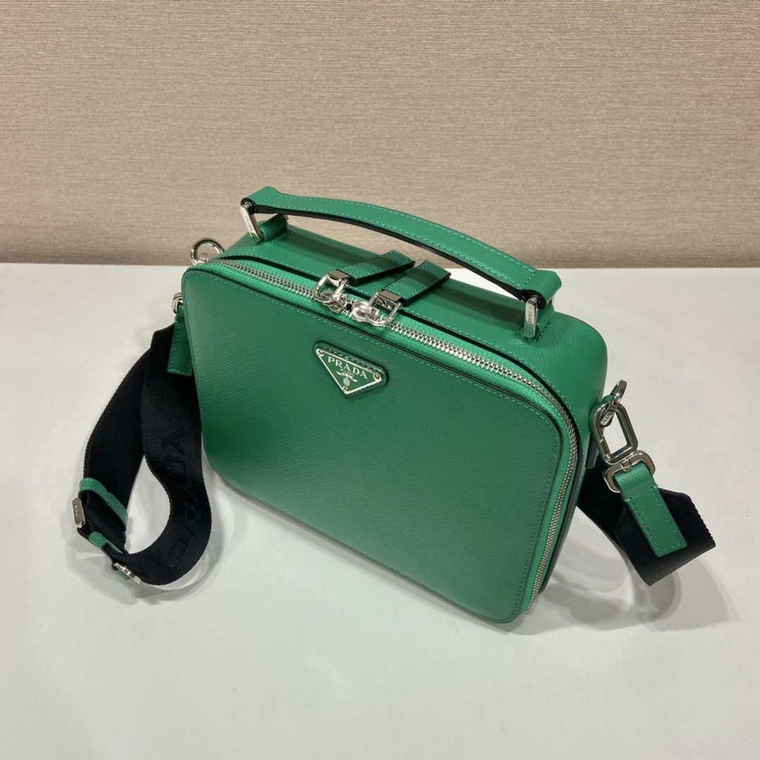 Prada 2VH069 Brique Saffiano leather bag Green