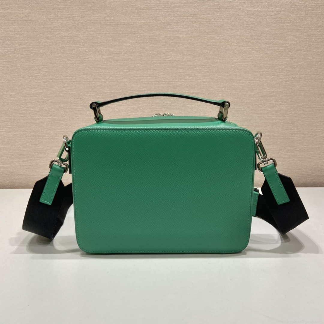 Prada 2VH069 Brique Saffiano leather bag Green