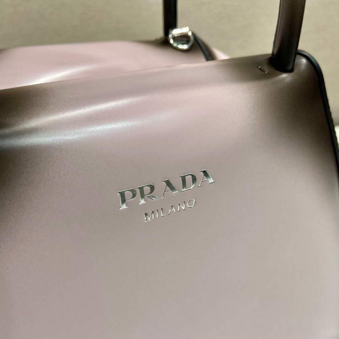 Prada 1BA366 Small brushed leather Prada Supernova handbag Alabaster S