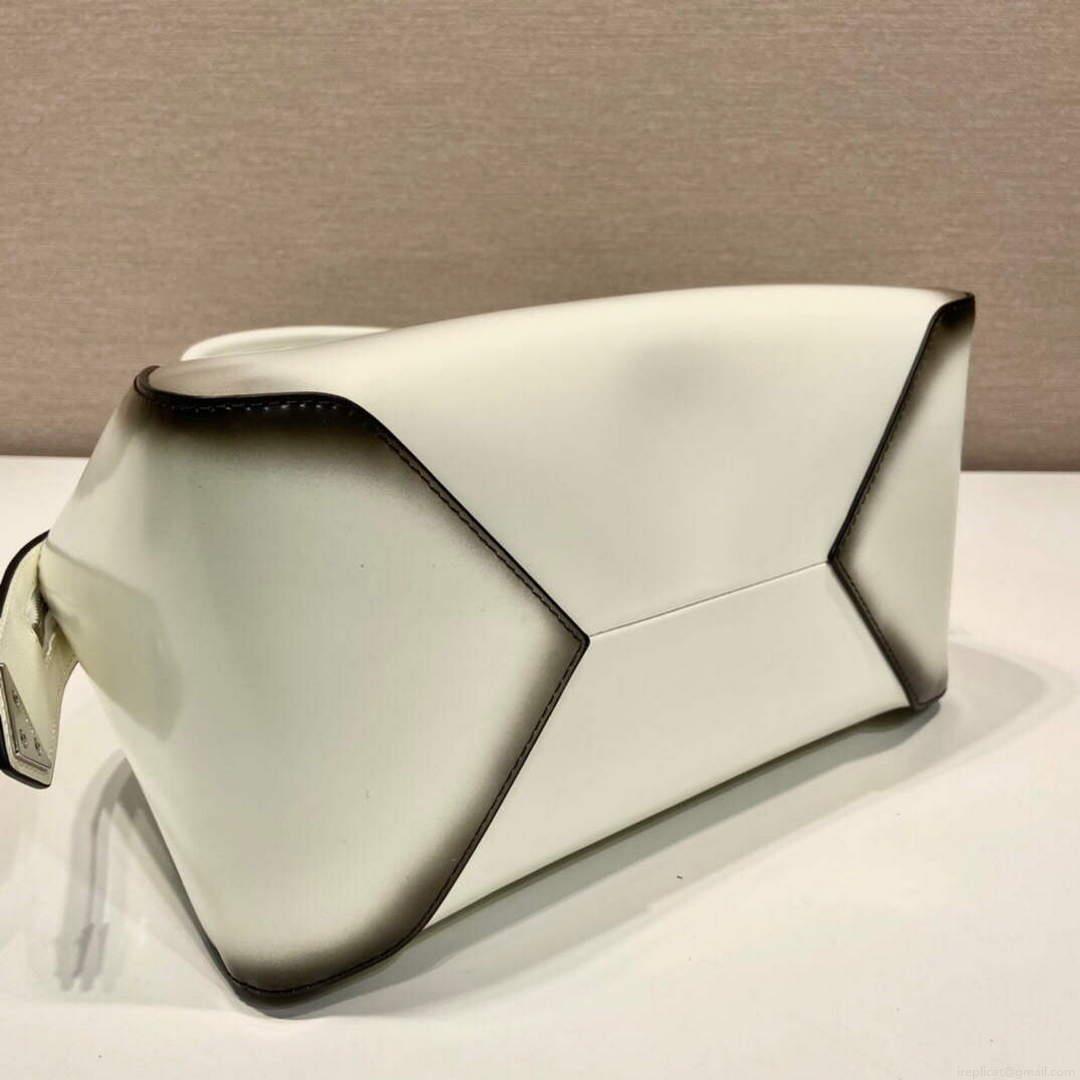Prada 1BA366 Small brushed leather Prada Supernova handbag White