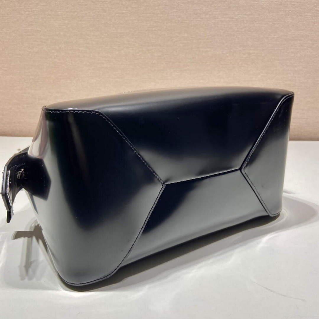 Prada 1BA366 Small brushed leather Prada Supernova handbag Black