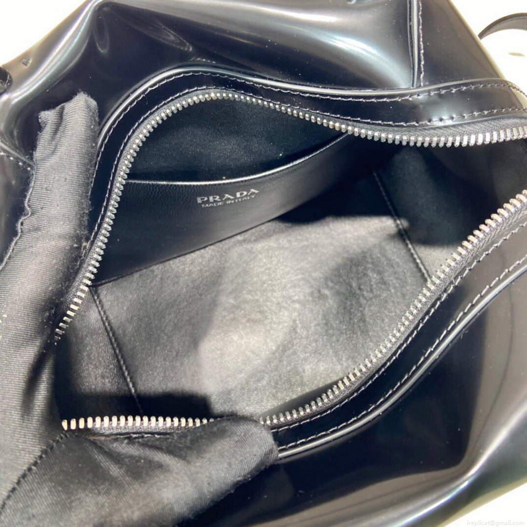 Prada 1BA366 Small brushed leather Prada Supernova handbag Black