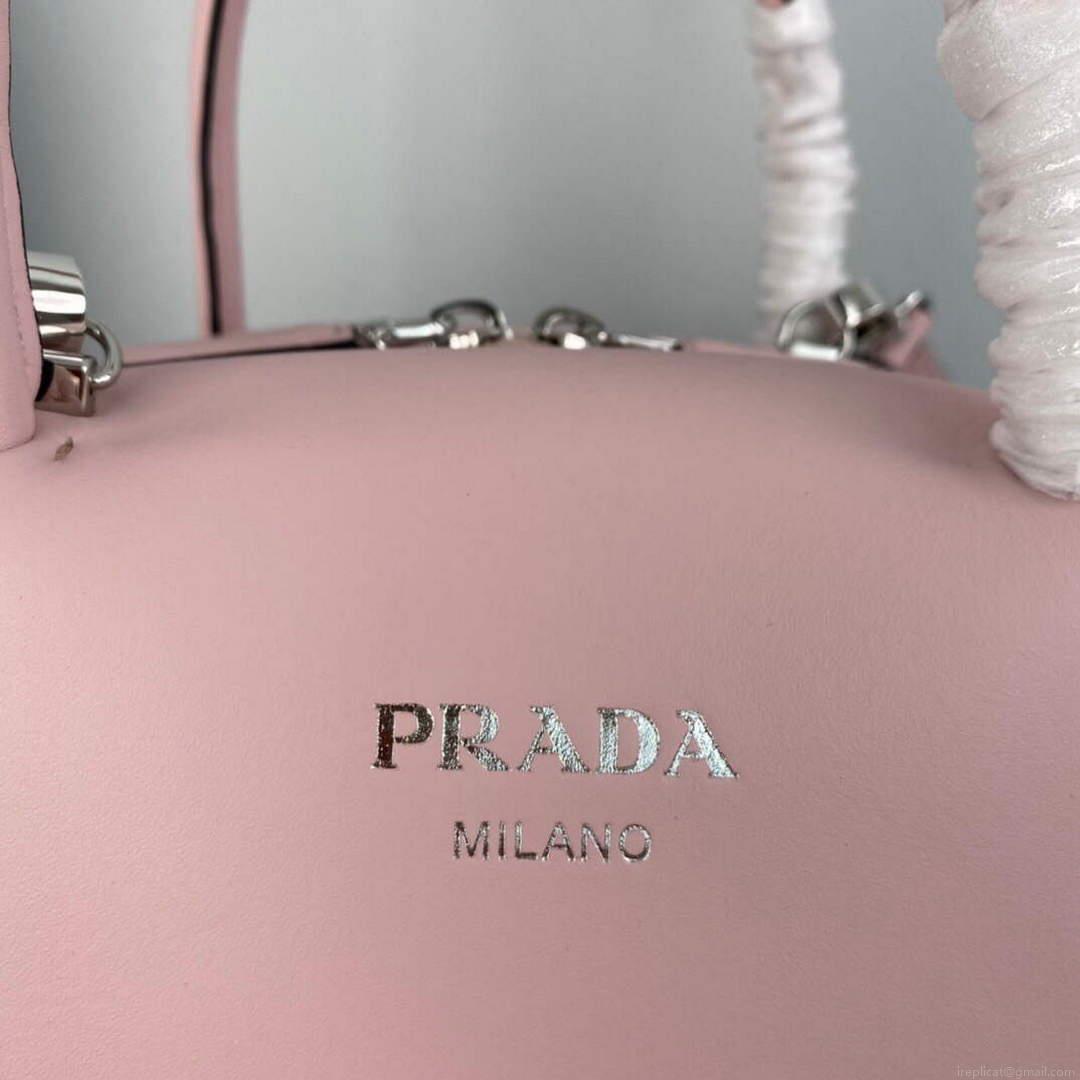 Prada 1BA366 Small leather handbag Alabaster Pink