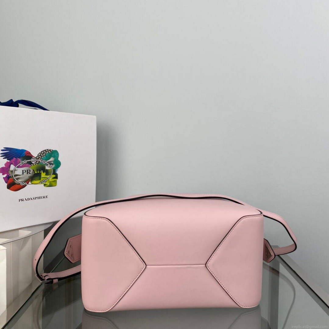 Prada 1BA366 Small leather handbag Alabaster Pink