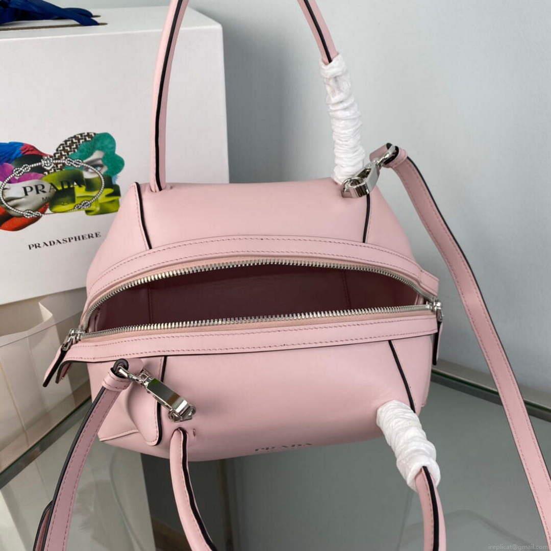 Prada 1BA366 Small leather handbag Alabaster Pink