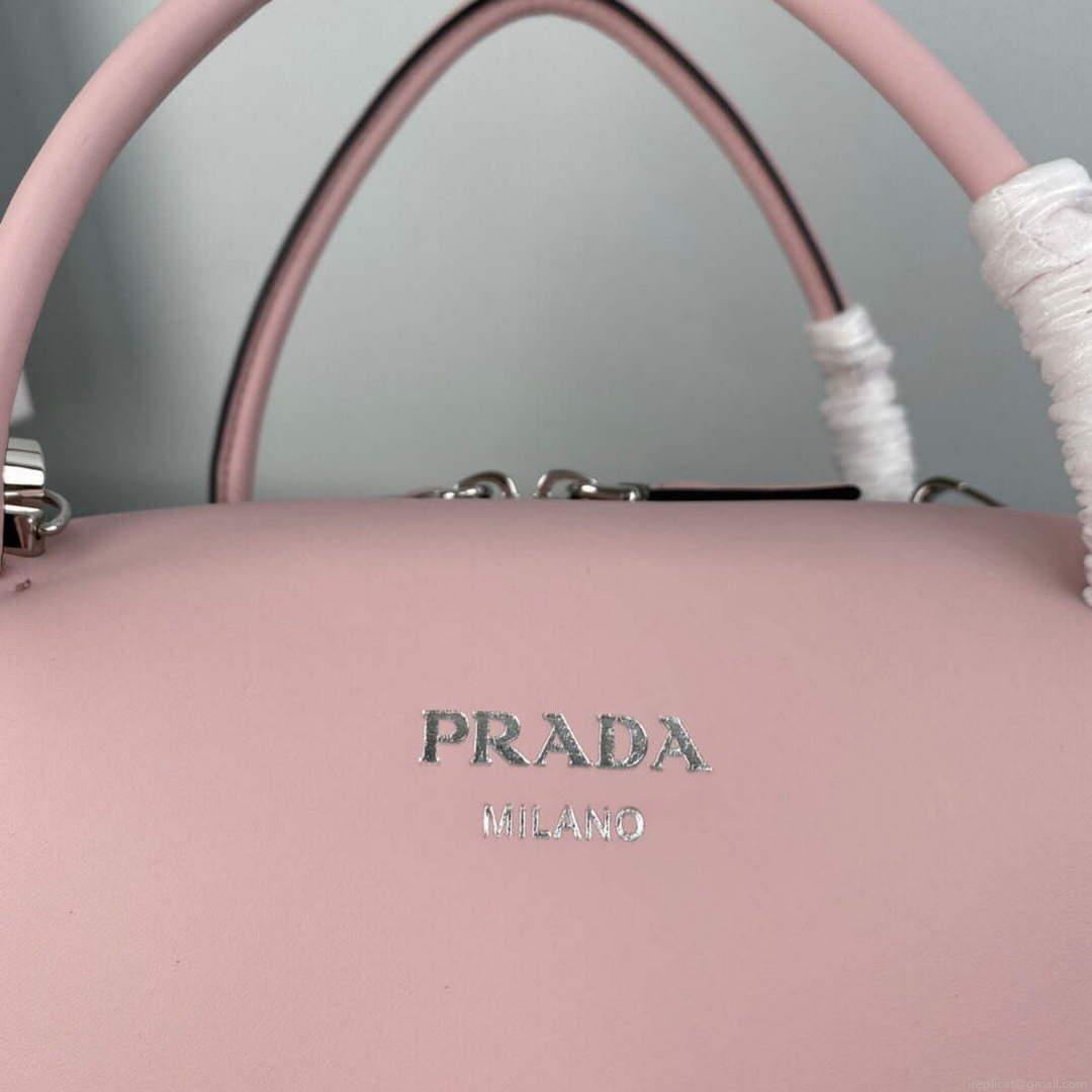Prada 1BA365 Medium leather handbag Alabaster Pink