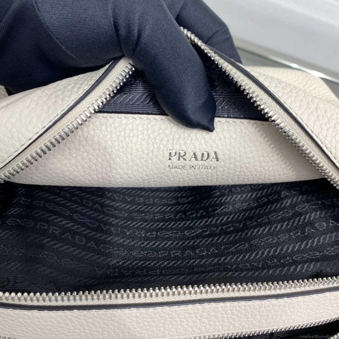 Prada Leather bag with shoulder strap 1BH082 Beige